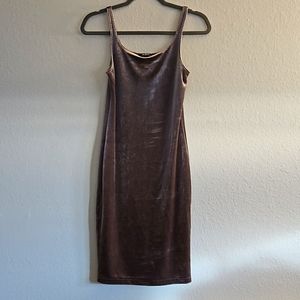 Velvet Bodycon Midi Dress